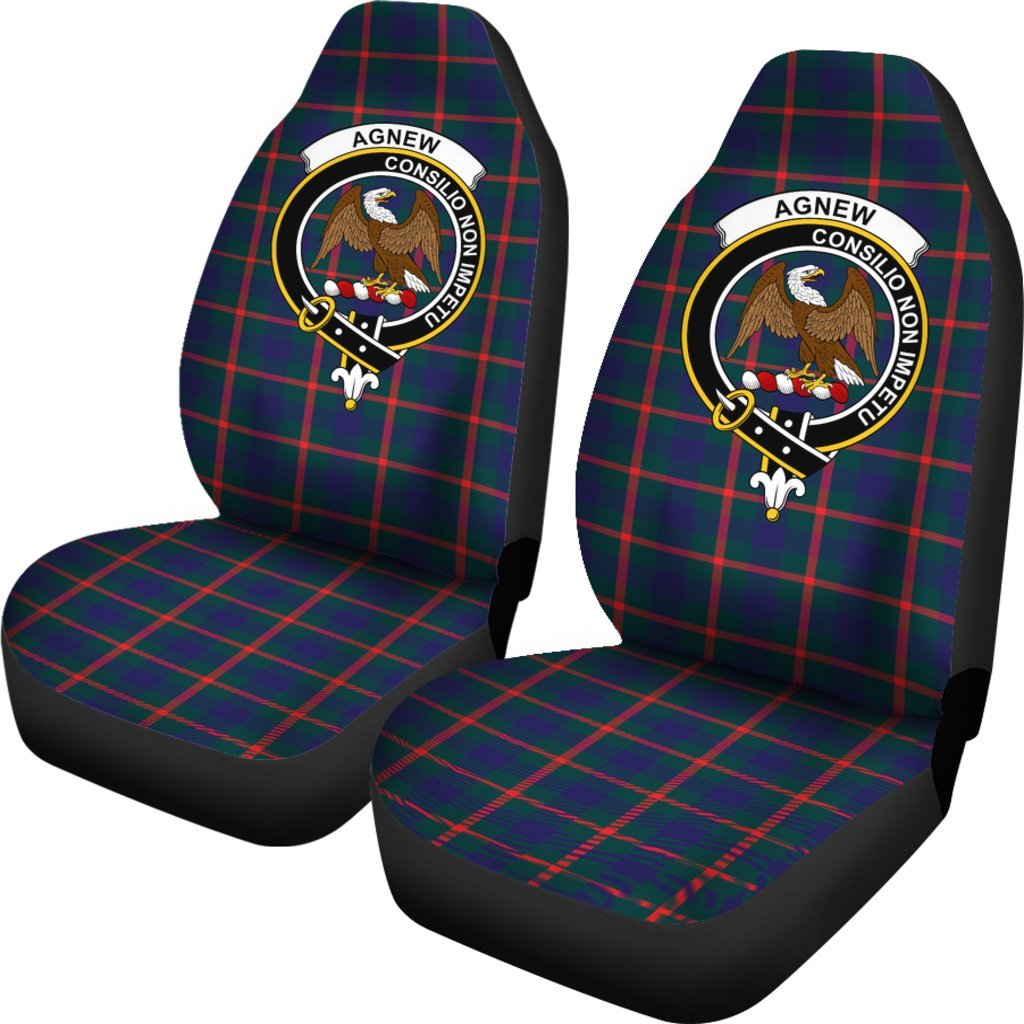 Agnew Family Tartan Crest Car seat cover