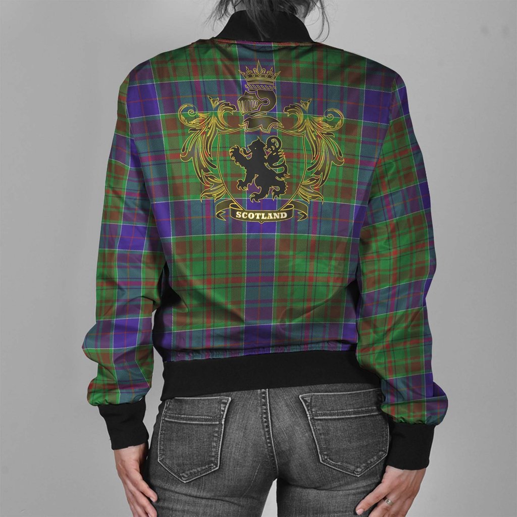 Adam Family Tartan Crest Bomber Jacket