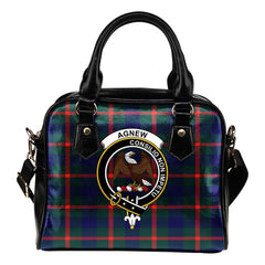 Agnew Family Modern Tartan Crest Shoulder Handbags