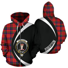 Robertson Modern Tartan Crest Zipper Hoodie - Circle Style