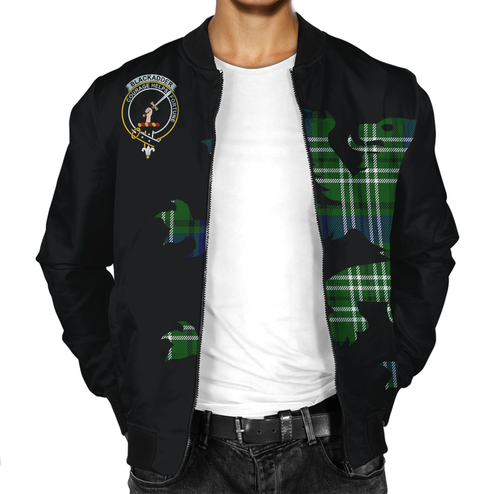 Blackadder Tartan Bomber Jacket Lion & Thistle