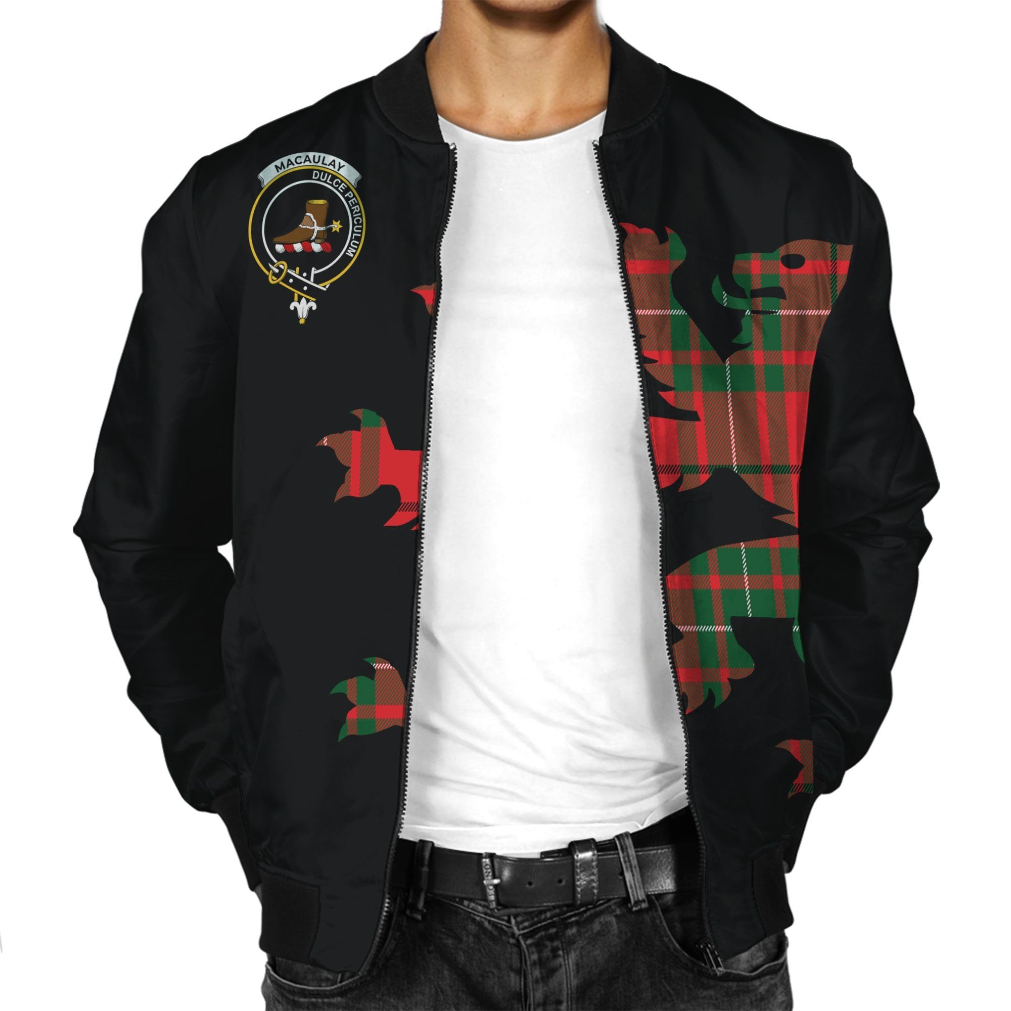 MacAulay Tartan Bomber Jacket Lion & Thistle