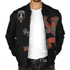 MacLean Tartan Bomber Jacket Lion & Thistle