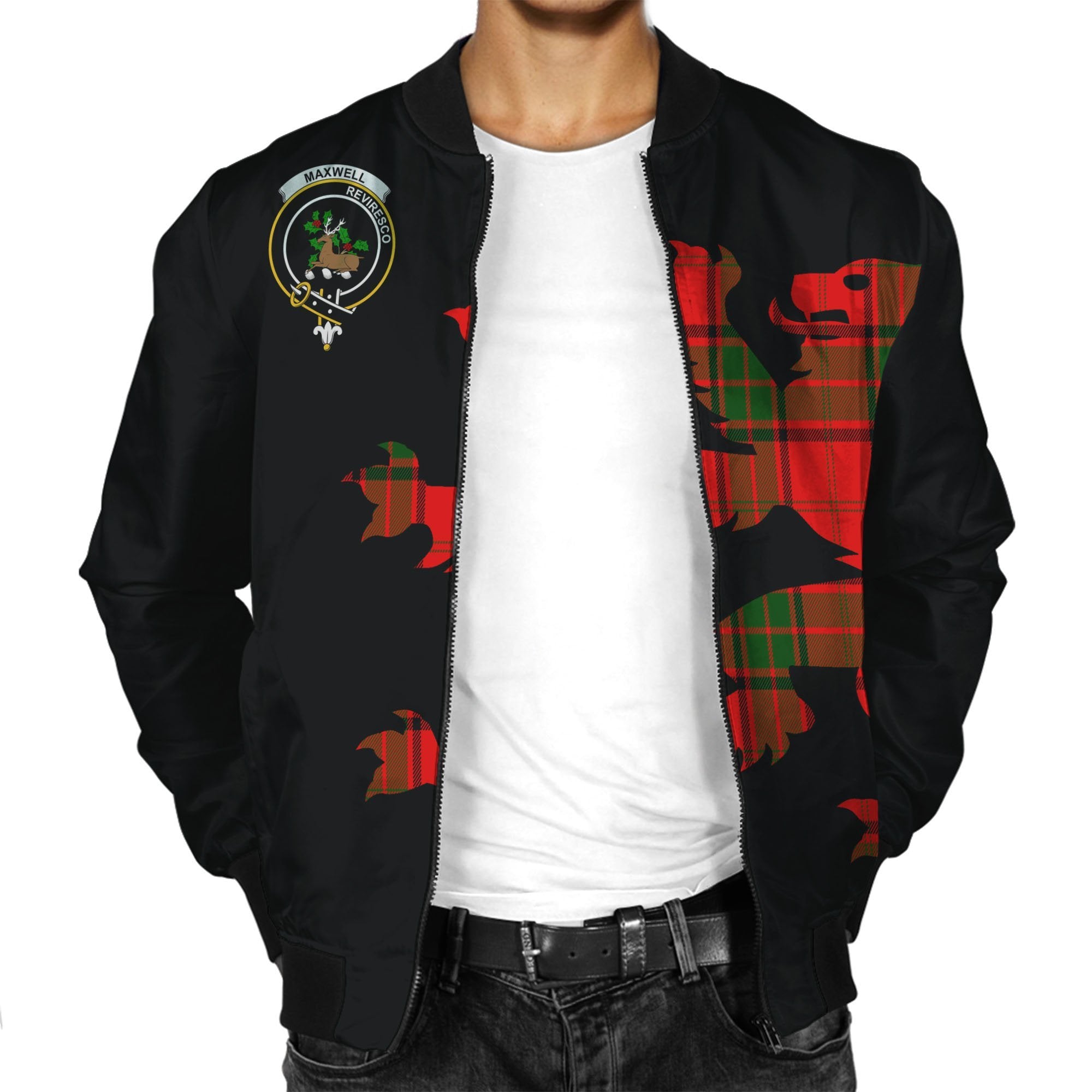 Maxwell Tartan Bomber Jacket Lion & Thistle