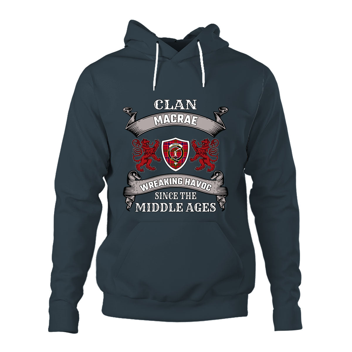 MacRae Family Tartan - 2D Unisex Hoodie