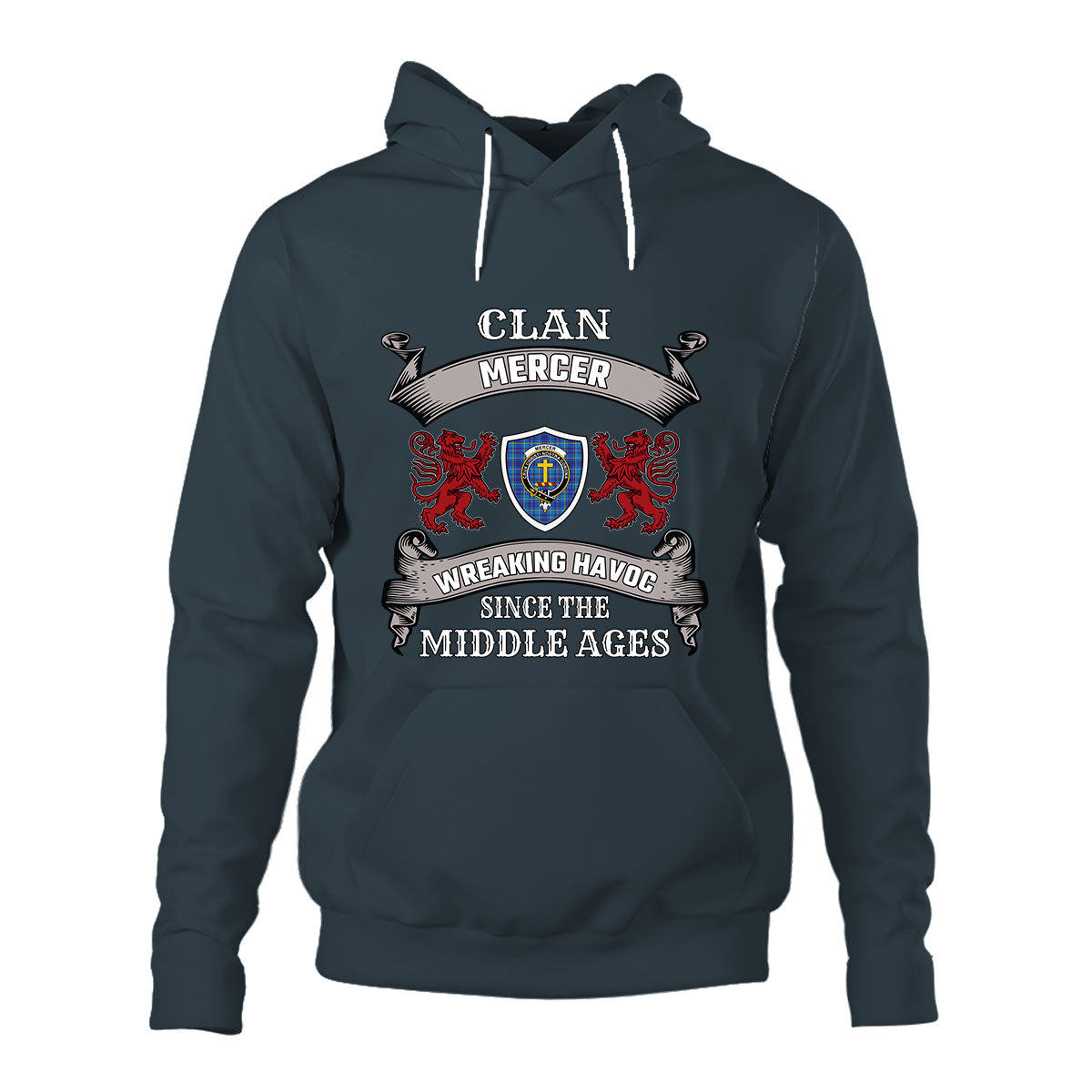 Mercer Family Tartan - 2D Unisex Hoodie