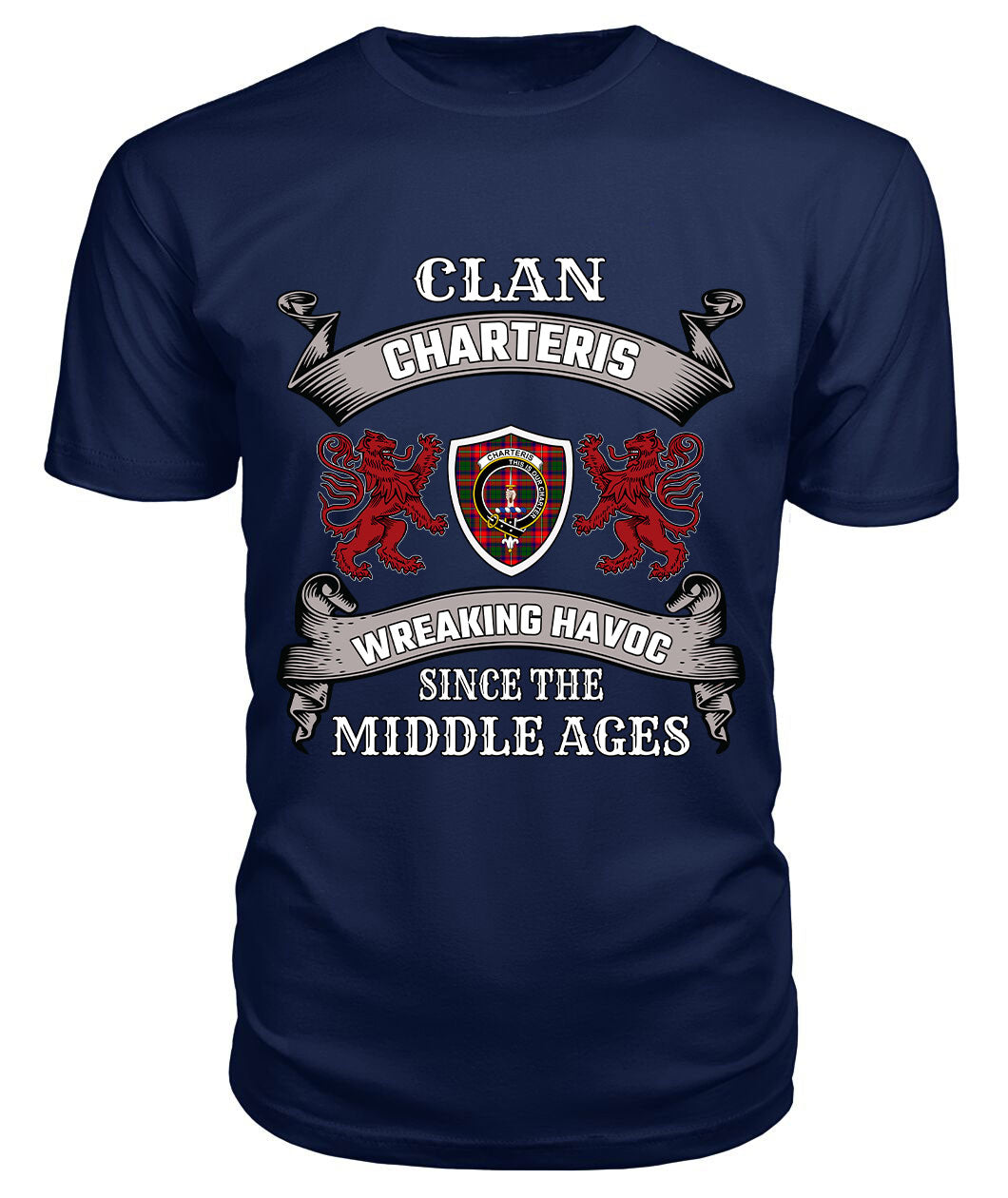 Charteris Family Tartan - 2D T-shirt