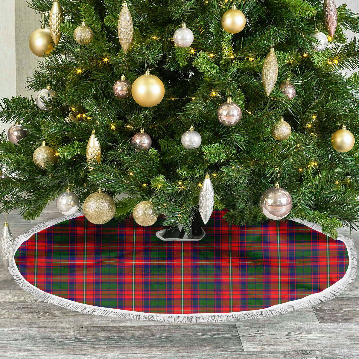 Charteris (Earl of Wemyss) Tartan Christmas Tree Skirt