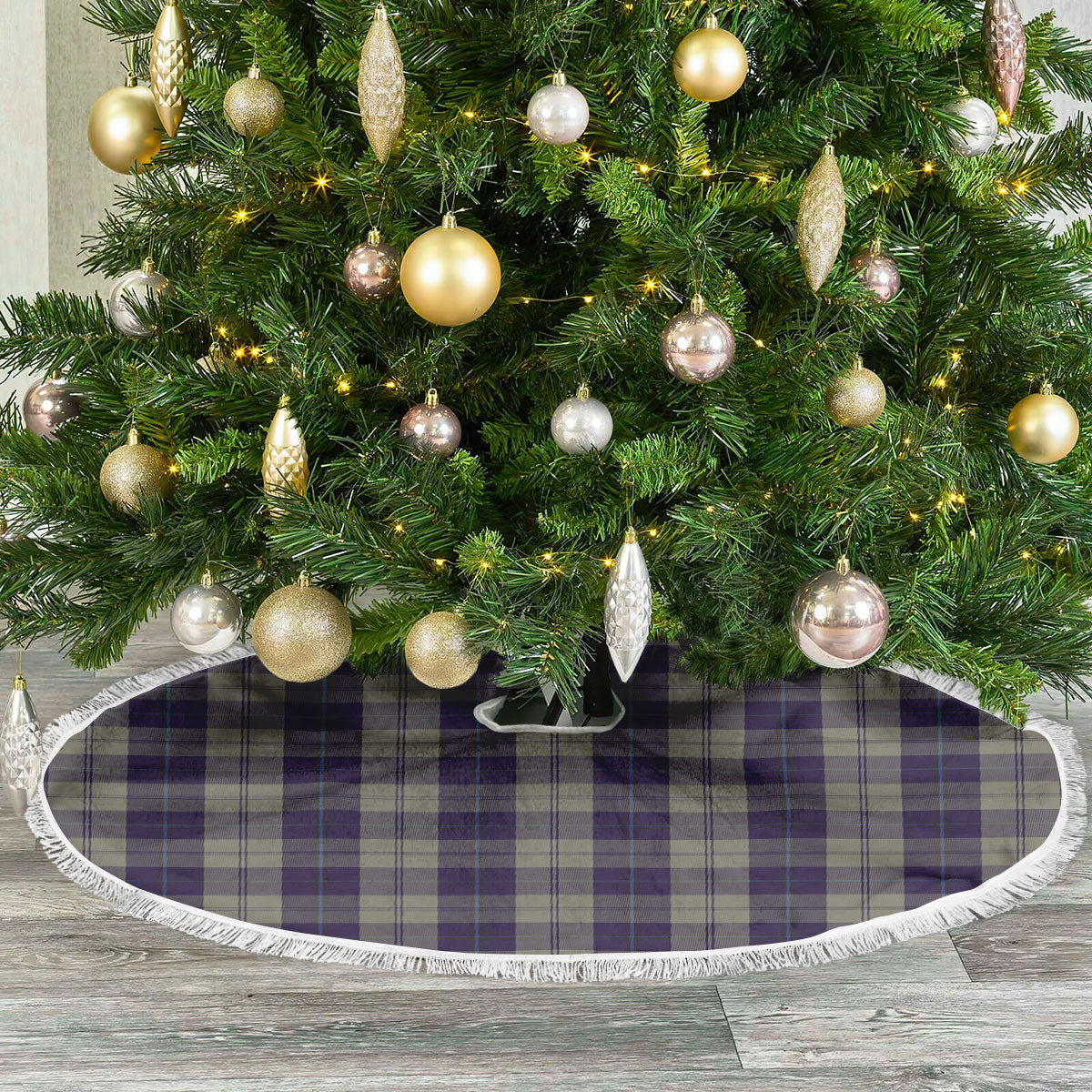 Cunningham Dress Blue Dancers Tartan Christmas Tree Skirt