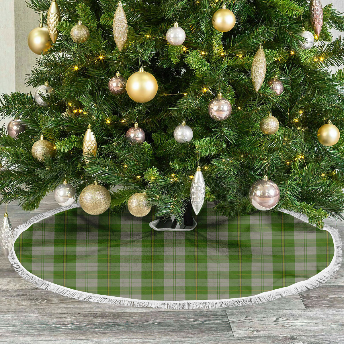 Cunningham Dress Green Dancers Tartan Christmas Tree Skirt