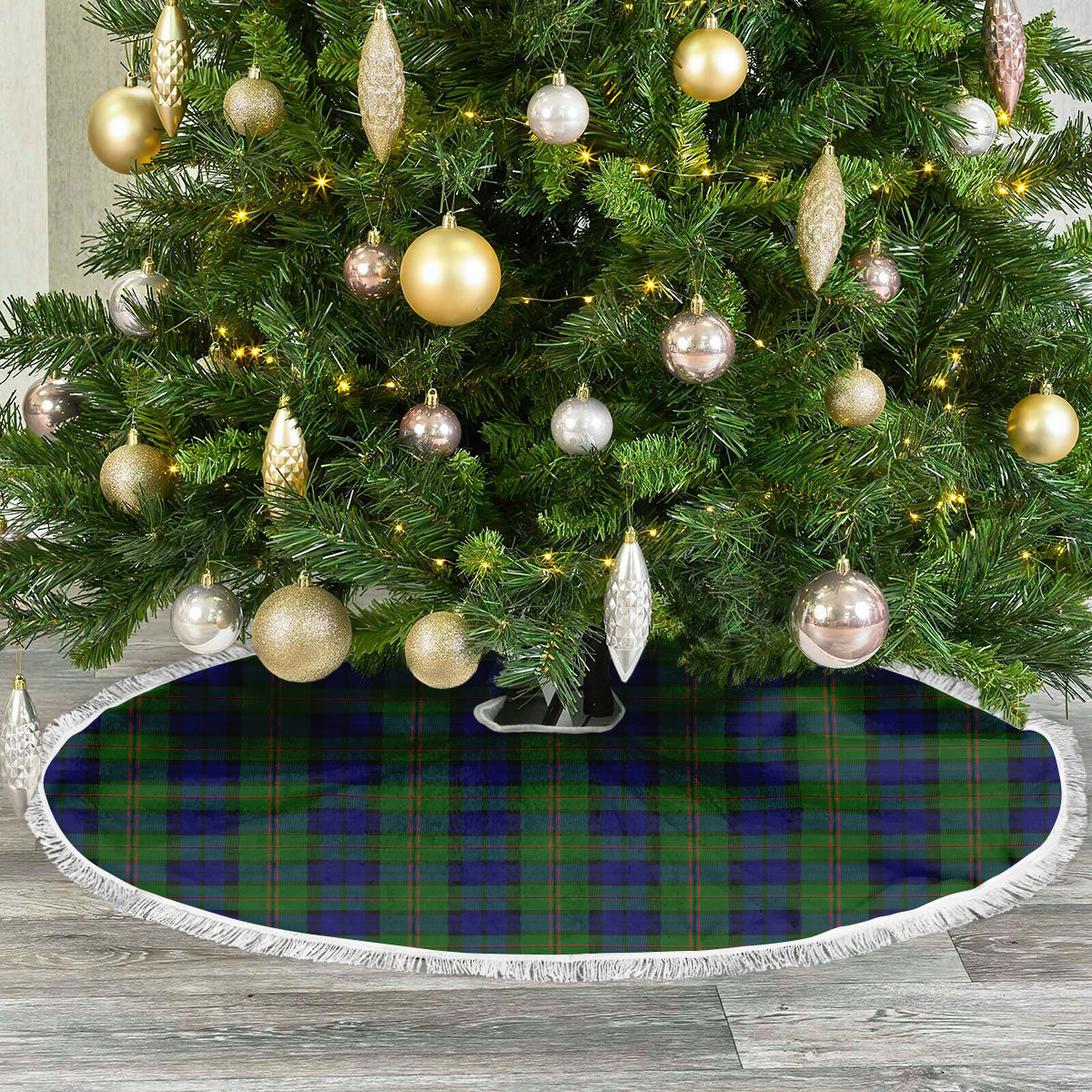 Dundas Modern Tartan Christmas Tree Skirt