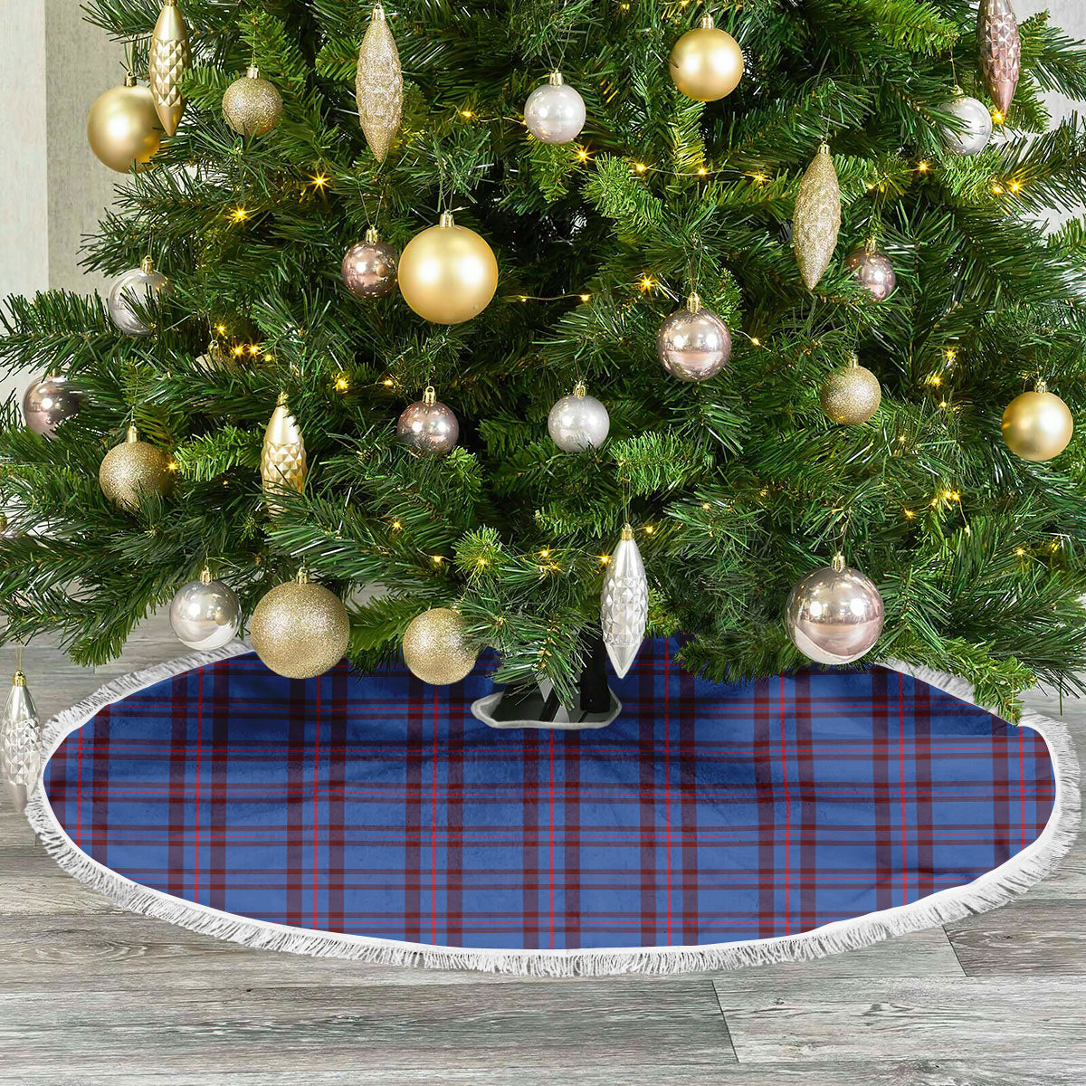 Elliott Modern Tartan Christmas Tree Skirt