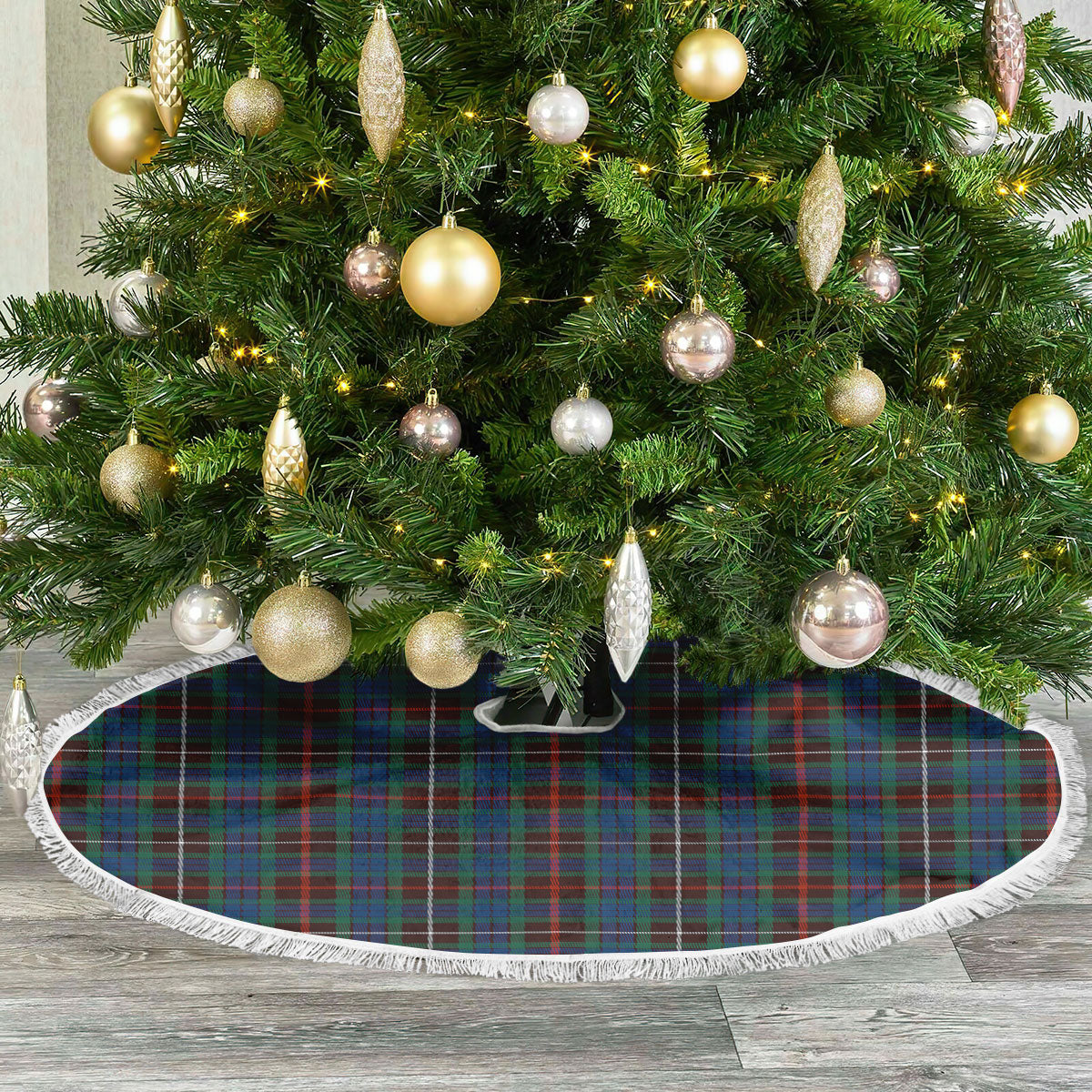 Fraser (of Lovat) Hunting Ancient Tartan Christmas Tree Skirt