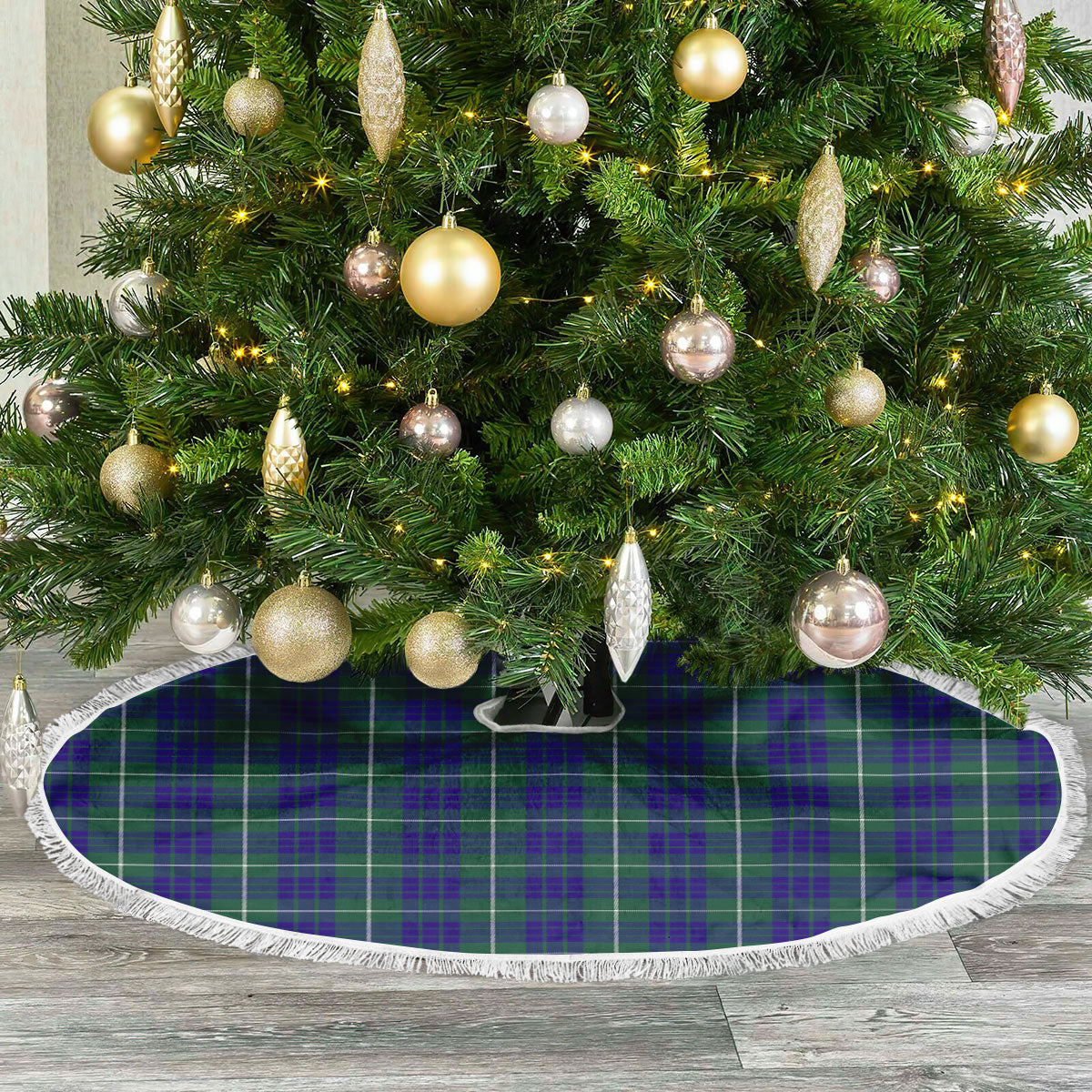 Hamilton Hunting Modern Tartan Christmas Tree Skirt