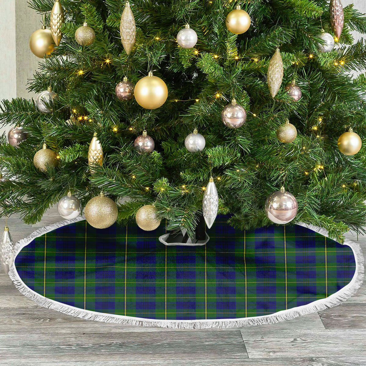 Johnson Modern Tartan Christmas Tree Skirt