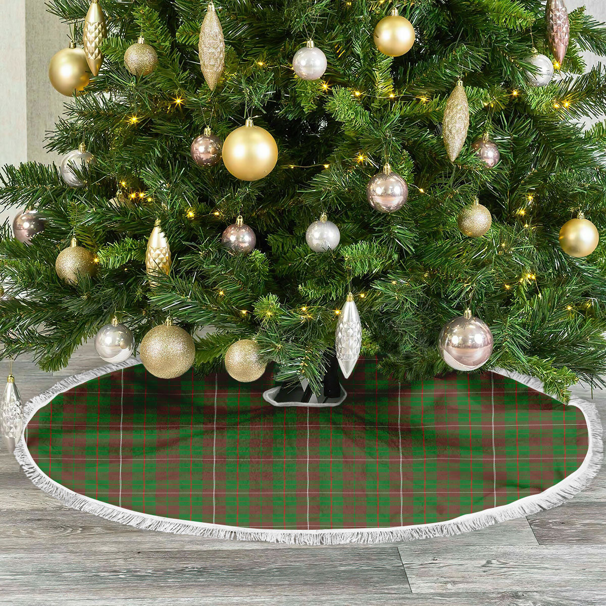 MacKinnon Hunting Modern Tartan Christmas Tree Skirt