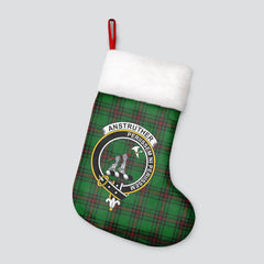 Anstruther Tartan Crest Christmas Stocking