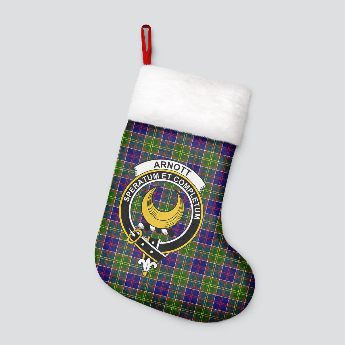 Arnott Tartan Crest Christmas Stocking