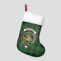 Beveridge Tartan Crest Christmas Stocking