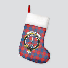 Blane Tartan Crest Christmas Stocking