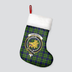 Campbell of Breadalbane Modern Tartan Crest Christmas Stocking