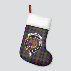 Chalmers (Balnacraig) Tartan Crest Christmas Stocking