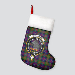 Chalmers Tartan Crest Christmas Stocking