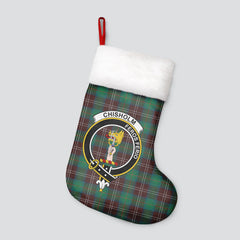 Chisholm Hunting Ancient Tartan Crest Christmas Stocking