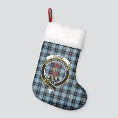 Clark Ancient Tartan Crest Christmas Stocking