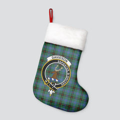 Davidson Ancient Tartan Crest Christmas Stocking