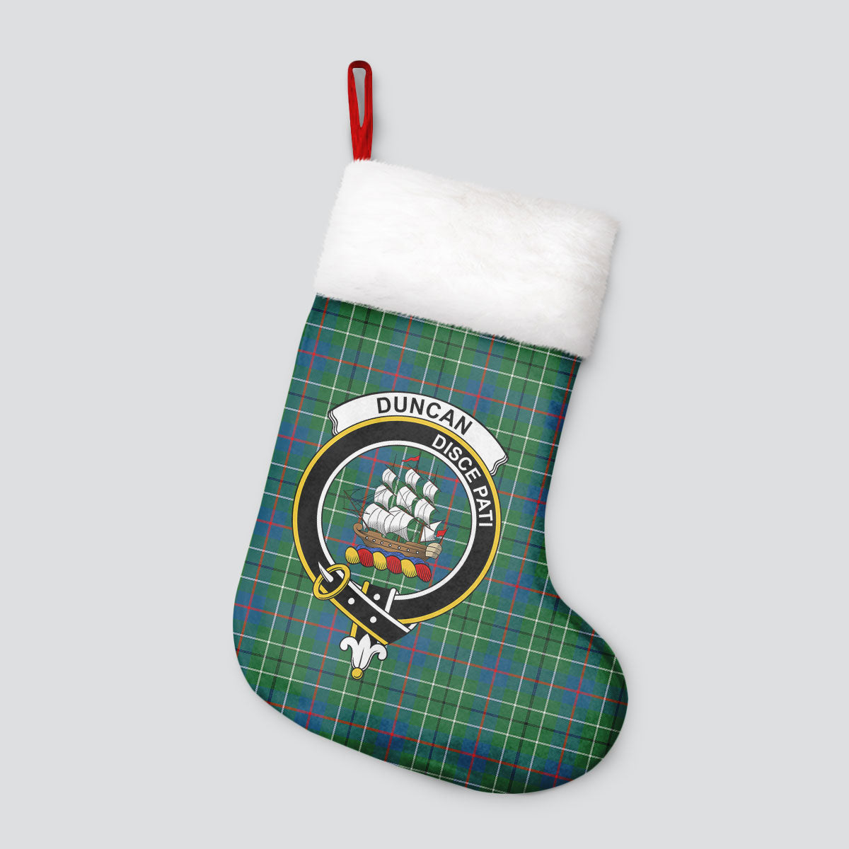 Duncan Ancient Tartan Crest Christmas Stocking