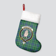 Duncanson Tartan Crest Christmas Stocking