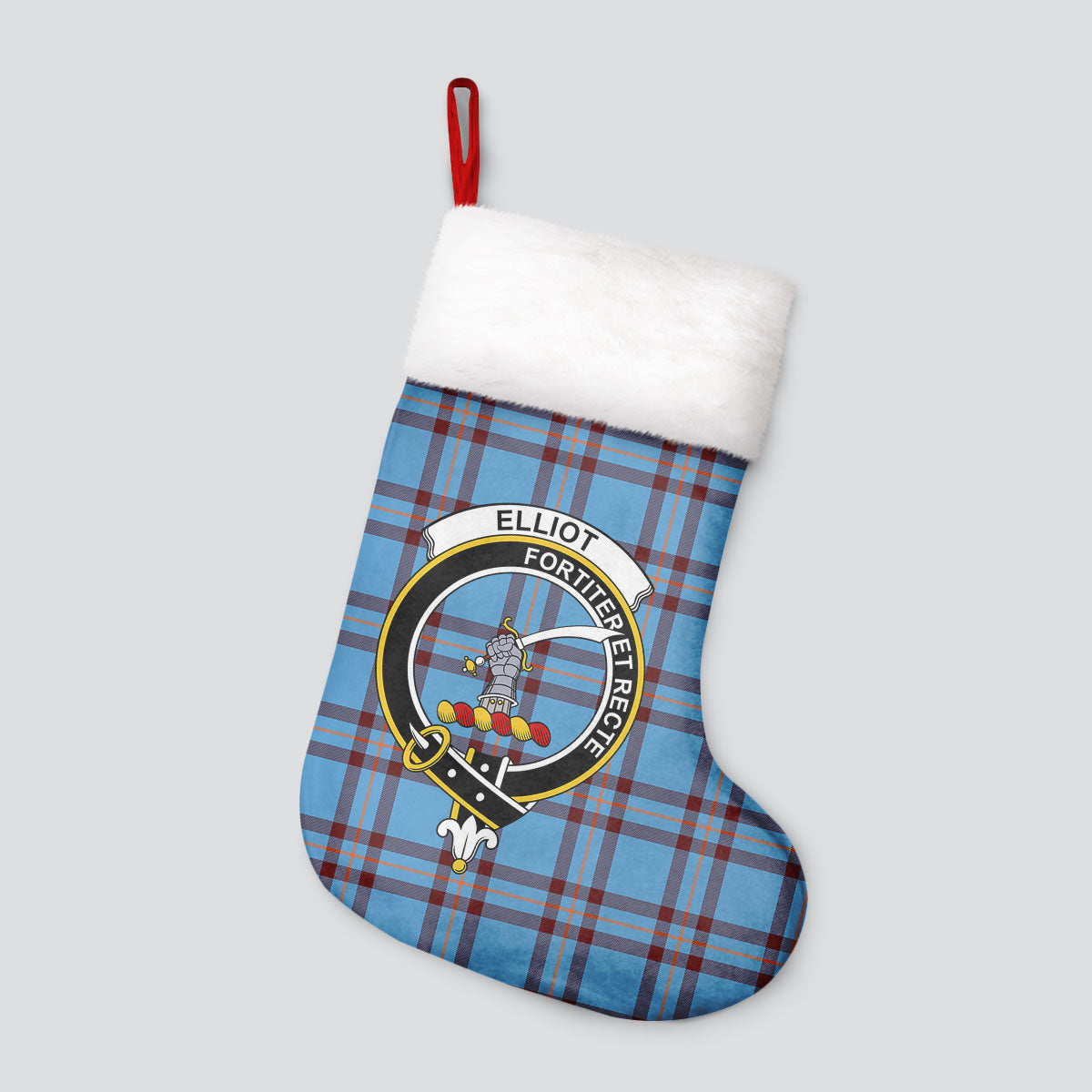 Elliot Ancient Tartan Crest Christmas Stocking