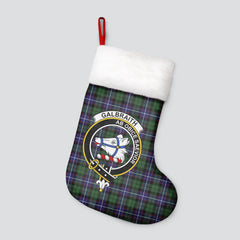 Galbraith Modern Tartan Crest Christmas Stocking