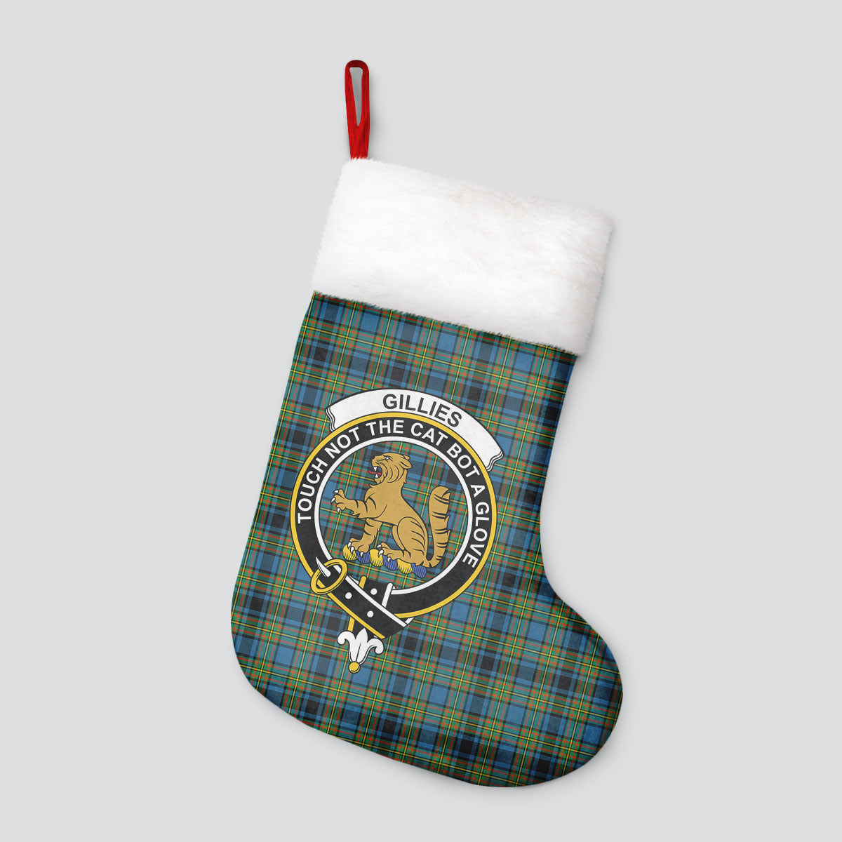 Gillies Ancient Tartan Crest Christmas Stocking