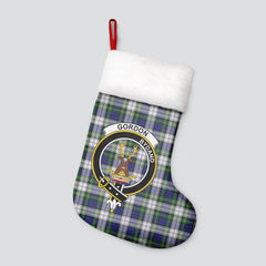 Gordon Dress Modern Tartan Crest Christmas Stocking