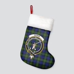 Gunn Modern Tartan Crest Christmas Stocking