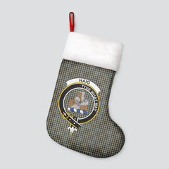 Haig Check Tartan Crest Christmas Stocking