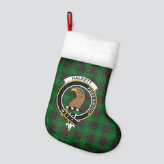 Halkett Tartan Crest Christmas Stocking