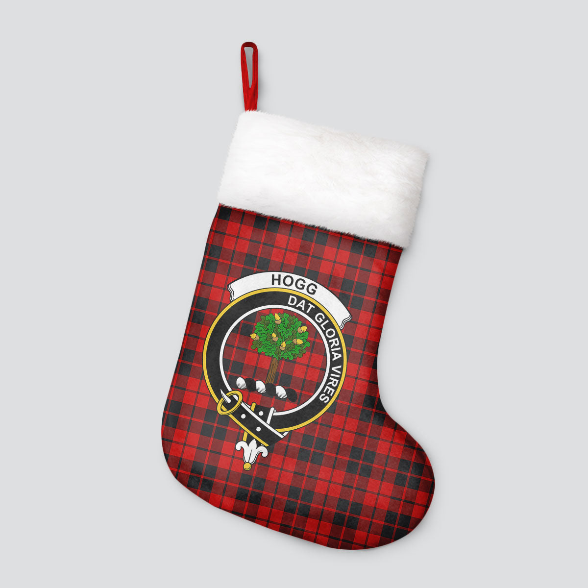 Hogg Tartan Crest Christmas Stocking