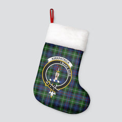 Kirkpatrick Tartan Crest Christmas Stocking