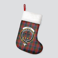 Leith Tartan Crest Christmas Stocking