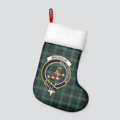 MacAulay Hunting Ancient Tartan Crest Christmas Stocking