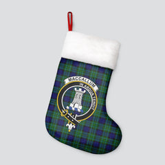 MacCallum Modern Tartan Crest Christmas Stocking