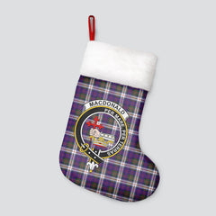 MacDonald Dress Modern Tartan Crest Christmas Stocking