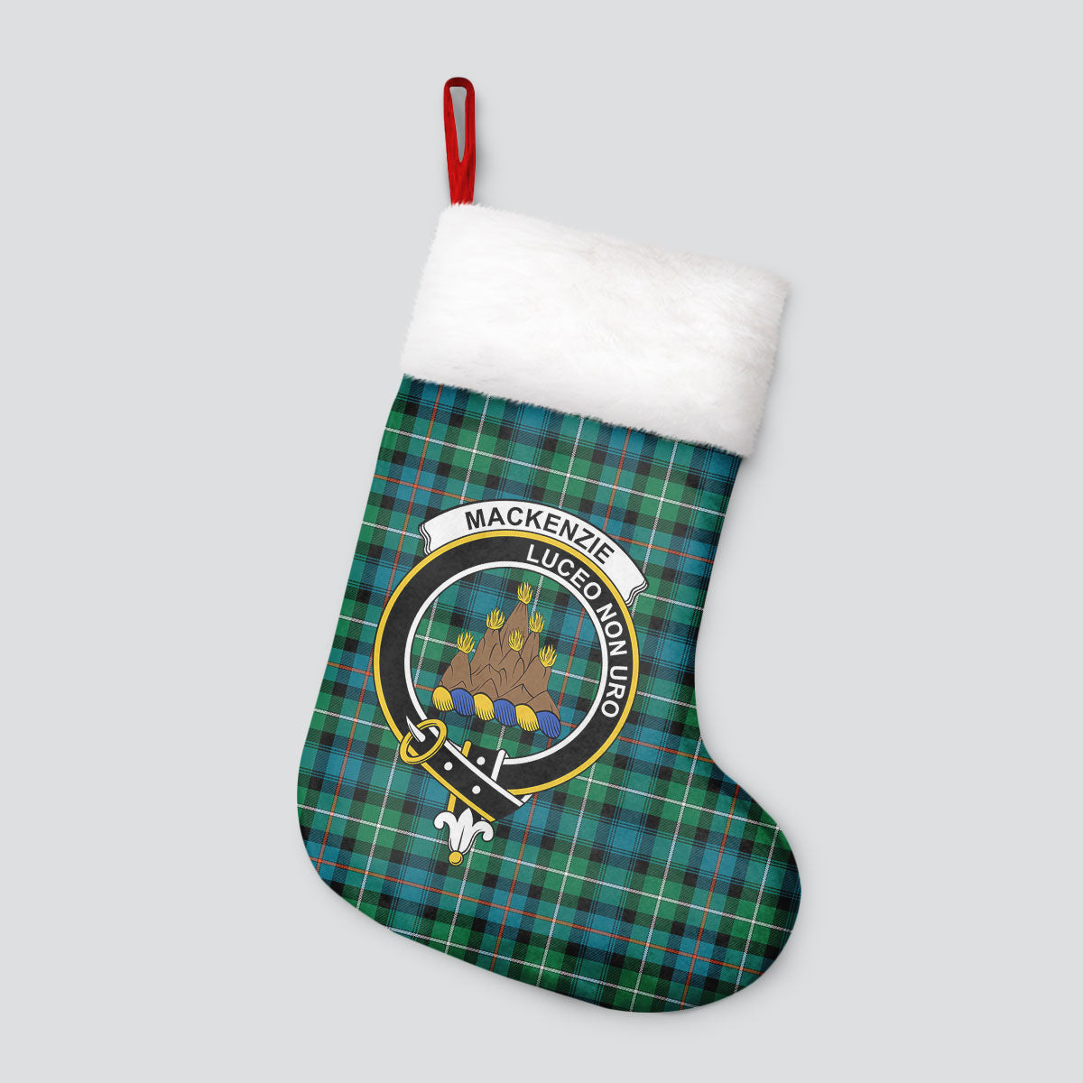 MacKenzie Ancient Tartan Crest Christmas Stocking