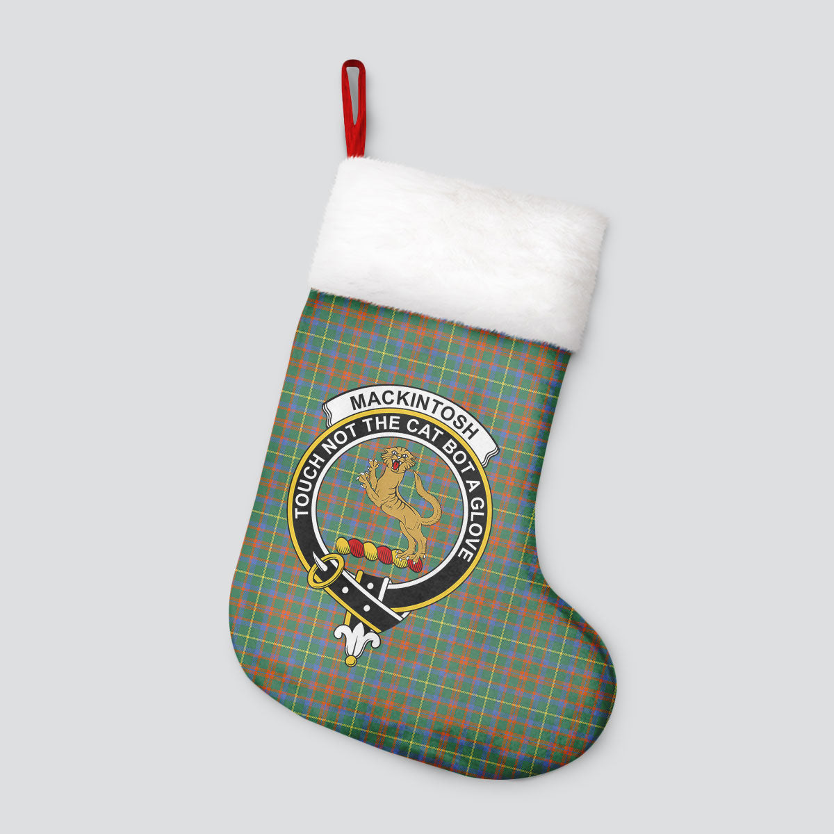 MacKintosh Hunting Ancient Tartan Crest Christmas Stocking