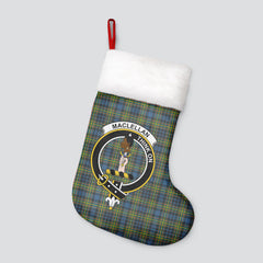 MacLellan Ancient Tartan Crest Christmas Stocking