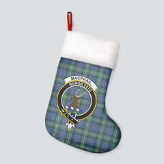 MacPhail Hunting Ancient Tartan Crest Christmas Stocking