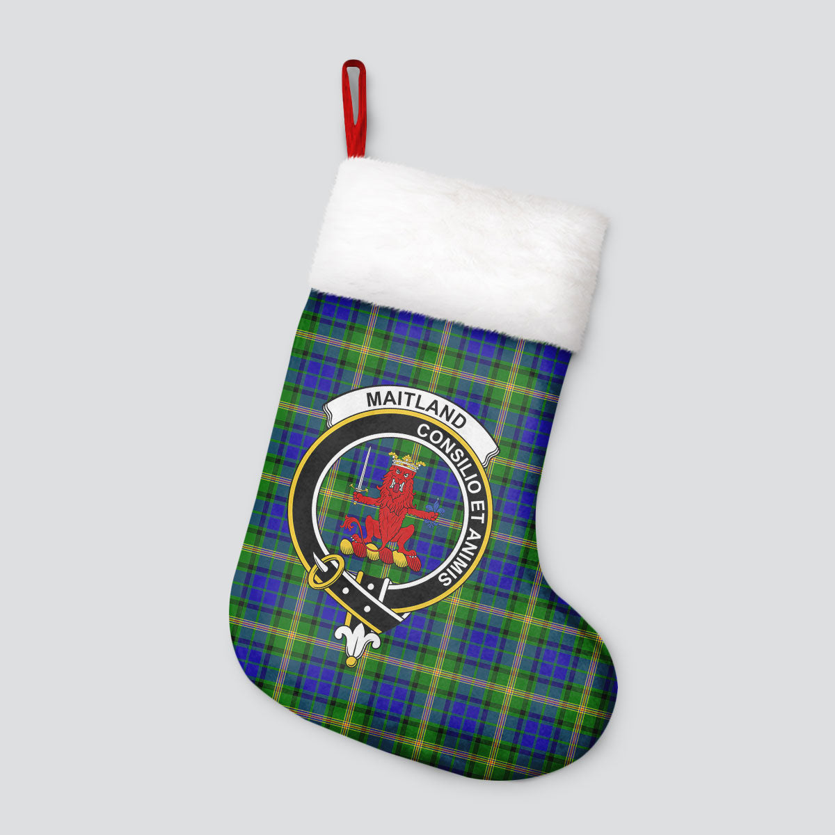 Maitland Tartan Crest Christmas Stocking